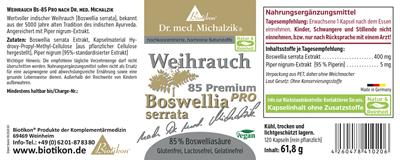Boswellia 85 PRO Bioperine Boswellia 85 PRO Bioperine