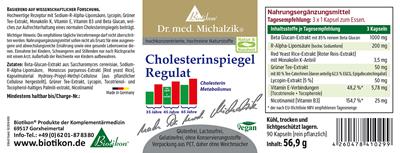 Cholesterinspiegel Regulat - Regulátor hladiny cholesterolu
